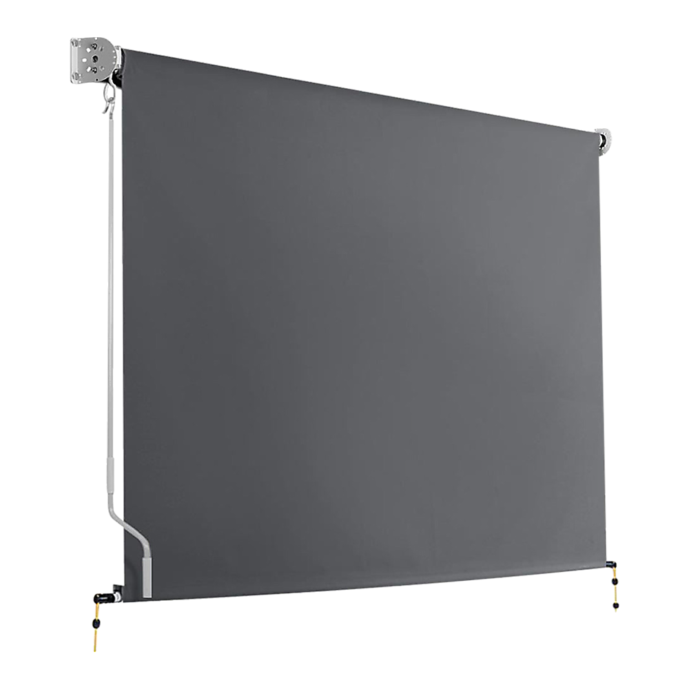 Retractable UV-Resistant Grey Patio Awning 3.0x2.5m