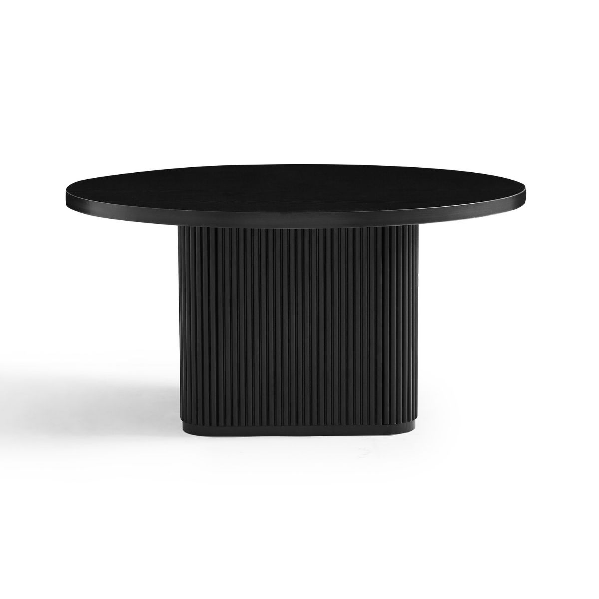 Tate Black Round Column Coffee Table