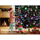 Jingle Jollys Christmas Tree 2.4M LED Xmas trees with Lights Multi Colour