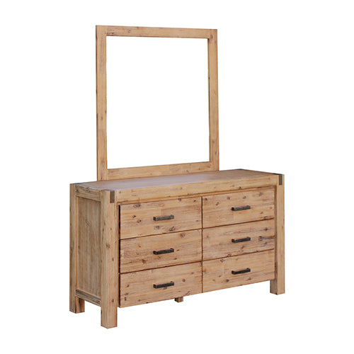 Solid Acacia 5-Piece Bedroom Suite with Storage Drawers