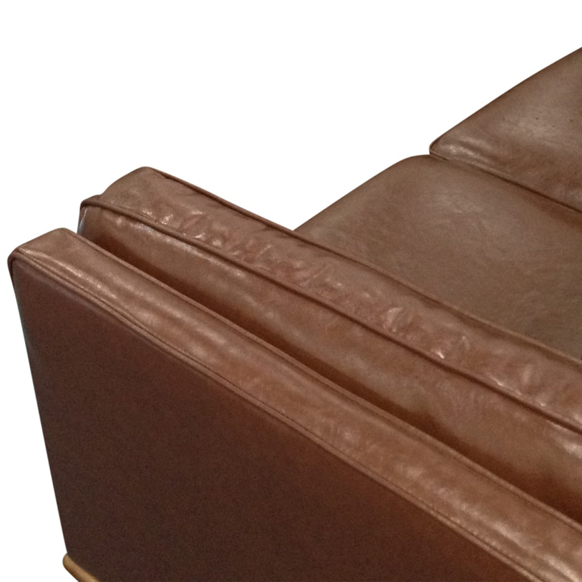 2 Seater Modern Faux Leather Sofa with Solid Wooden Frame