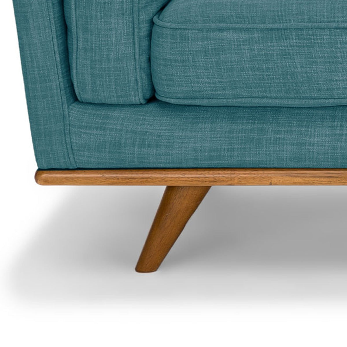 Teal 2 Seater Sofa, Wooden Frame, High Density Foam