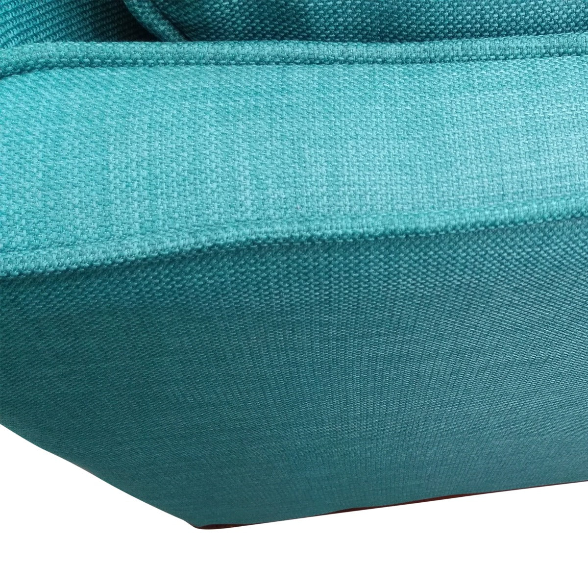 Teal 3 Seater Sofa, Linen Upholstered, Wooden Frame