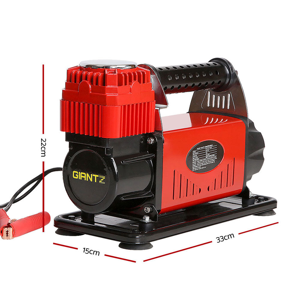 Giantz 12V Air Compressor 320L/min Portable Red