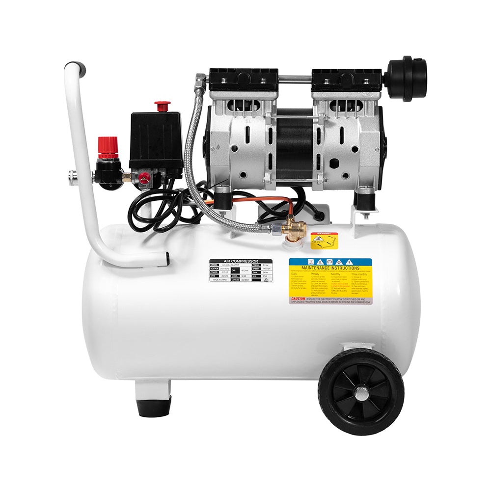 Giantz 24L Oil-Free Electric Air Compressor 115psi Portable Inflator