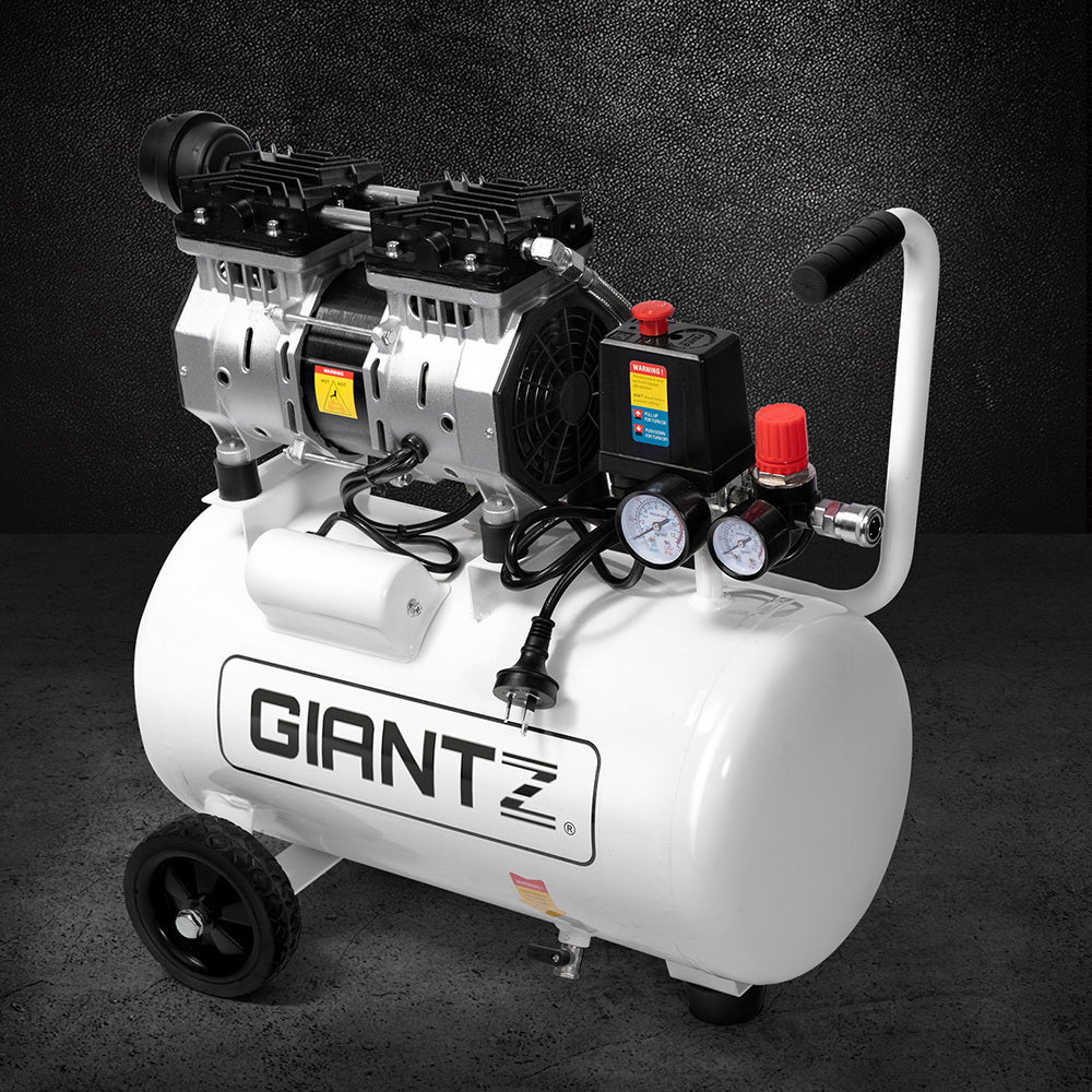 Giantz 24L Oil-Free Electric Air Compressor 115psi Portable Inflator