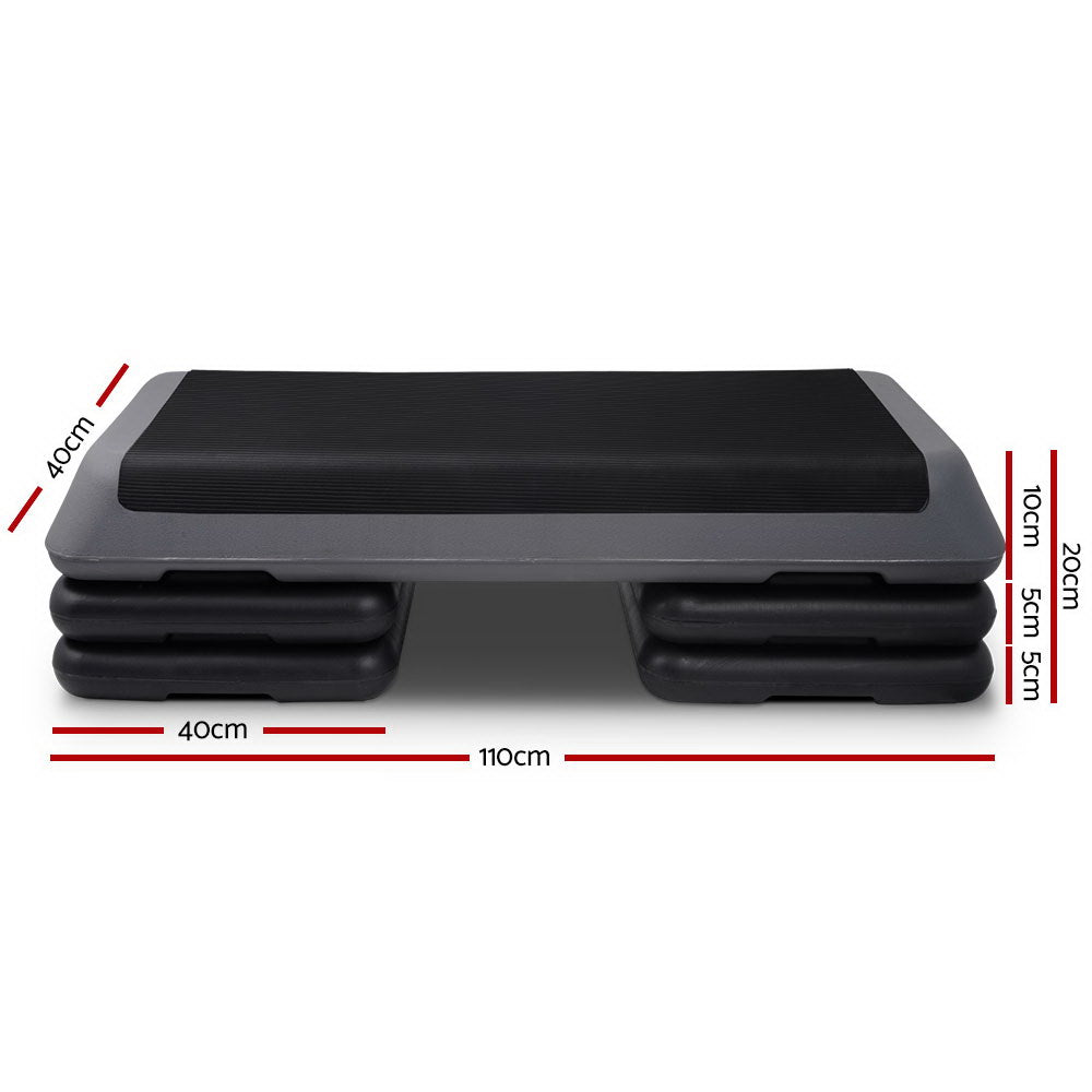 Everfit 110cm Aerobic Stepper 3-Level Adjustable Gym Fitness