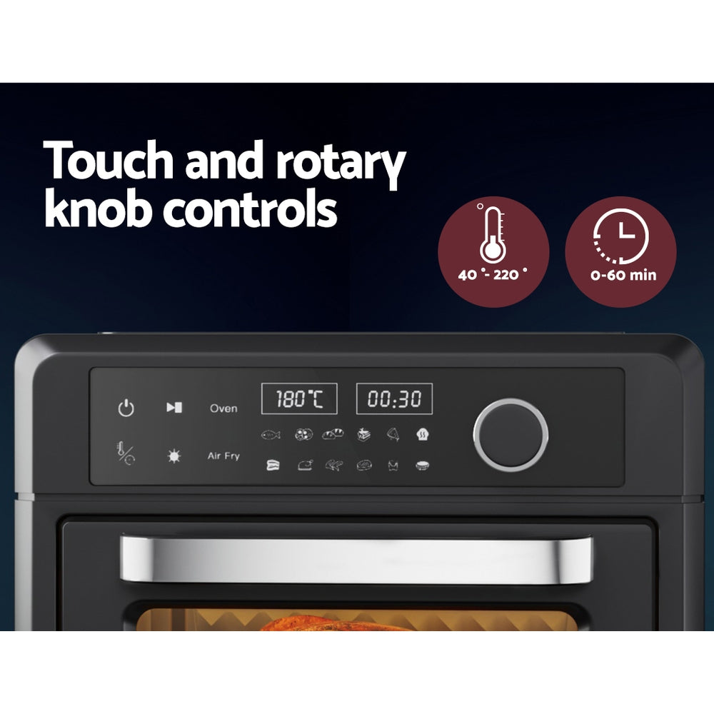 Devanti 20L Air Fryer Oven LCD Touch Black