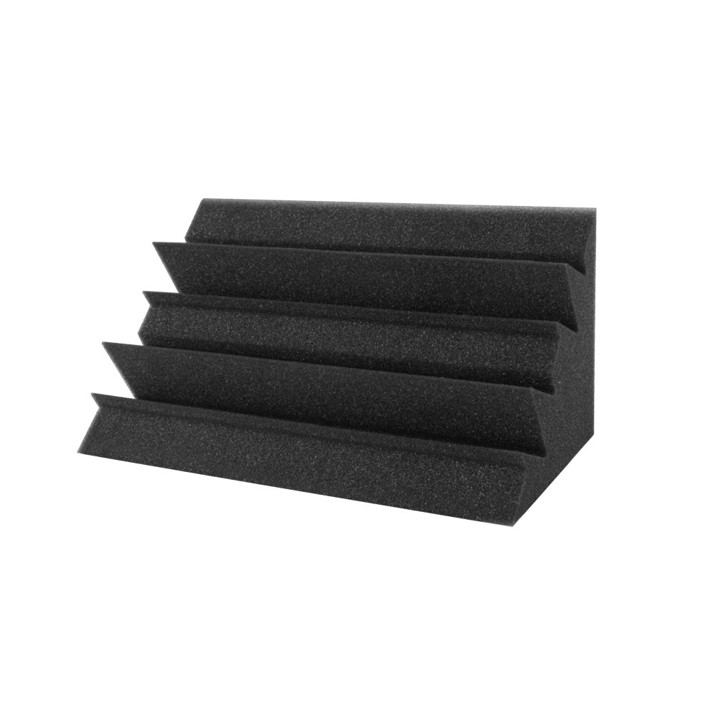 Alpha 40pcs Corner Bass Trap Acoustic Foam Soundproofing Black