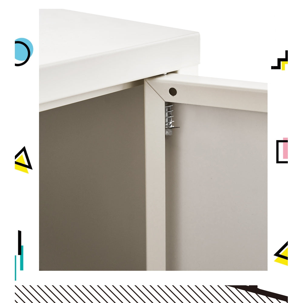 Sweetheart Metal Buffet Sideboard White
