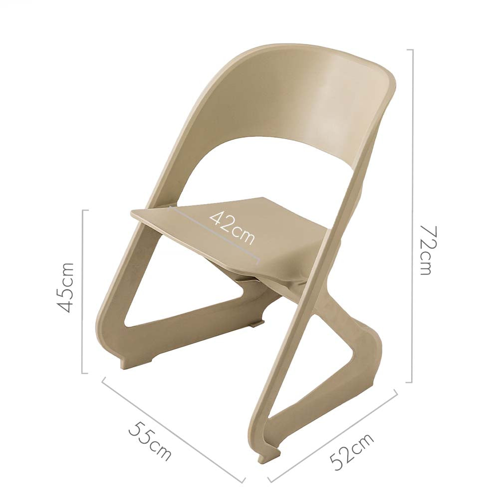 ArtissIn Set of 4 Stackable Dining Chairs Beige