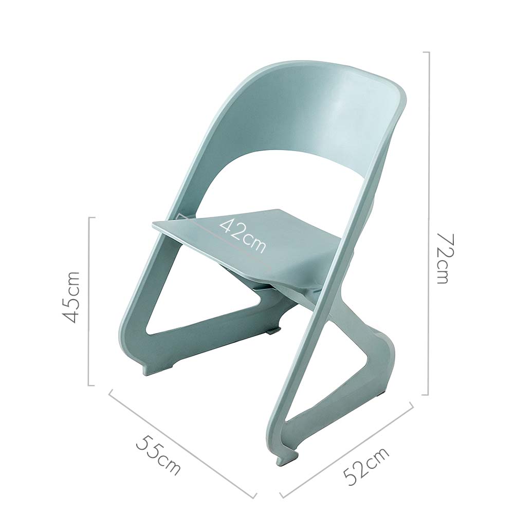 ArtissIn Set of 4 Stackable Dining Chairs Blue