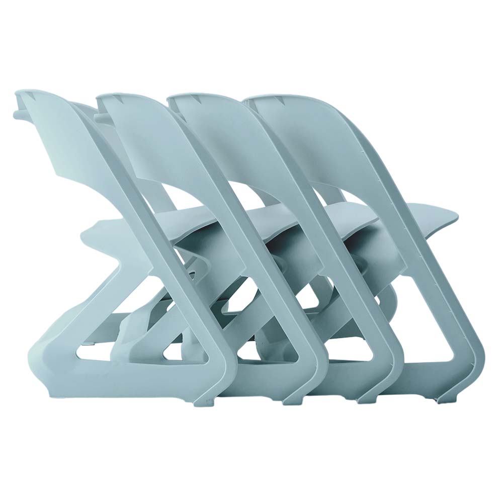 ArtissIn Set of 4 Stackable Dining Chairs Blue