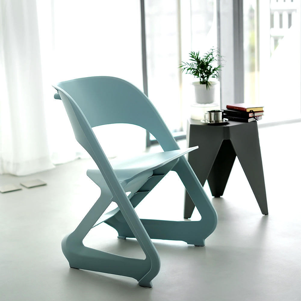 ArtissIn Set of 4 Stackable Dining Chairs Blue