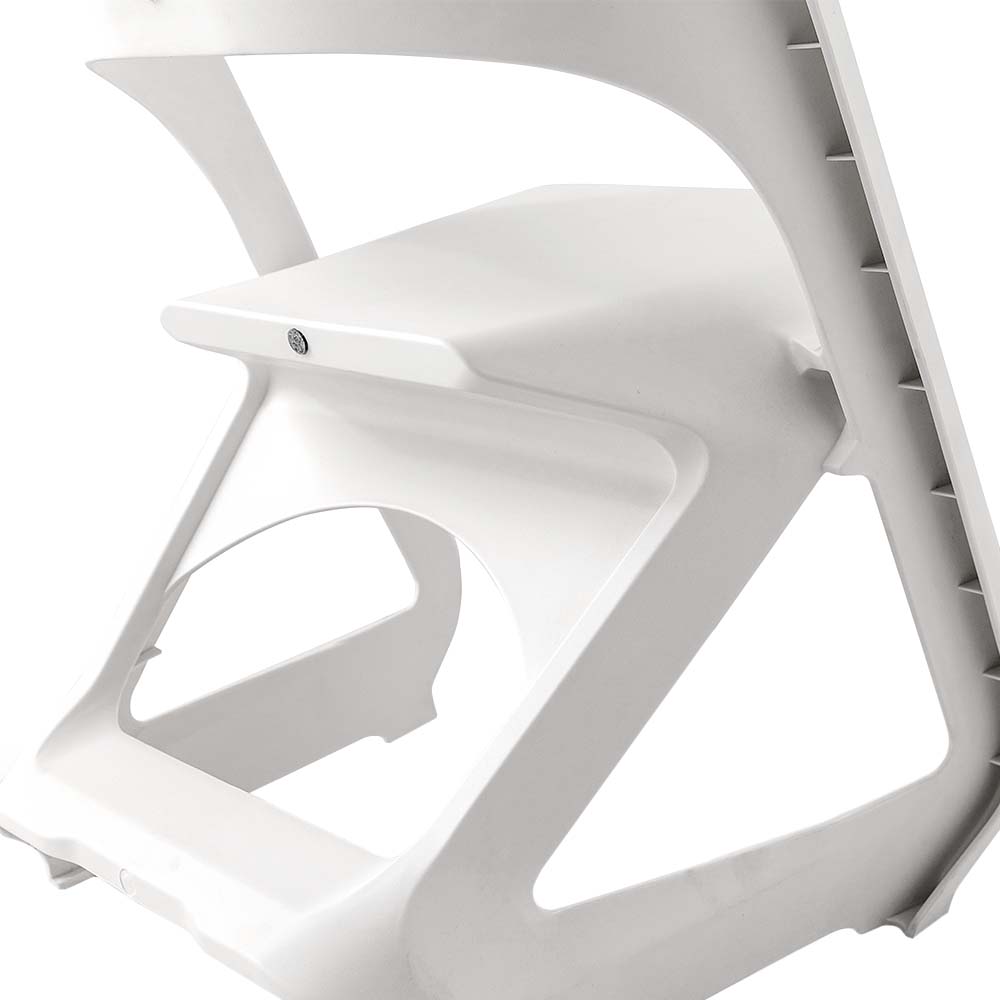 ArtissIn Set of 4 Stackable Dining Chairs White