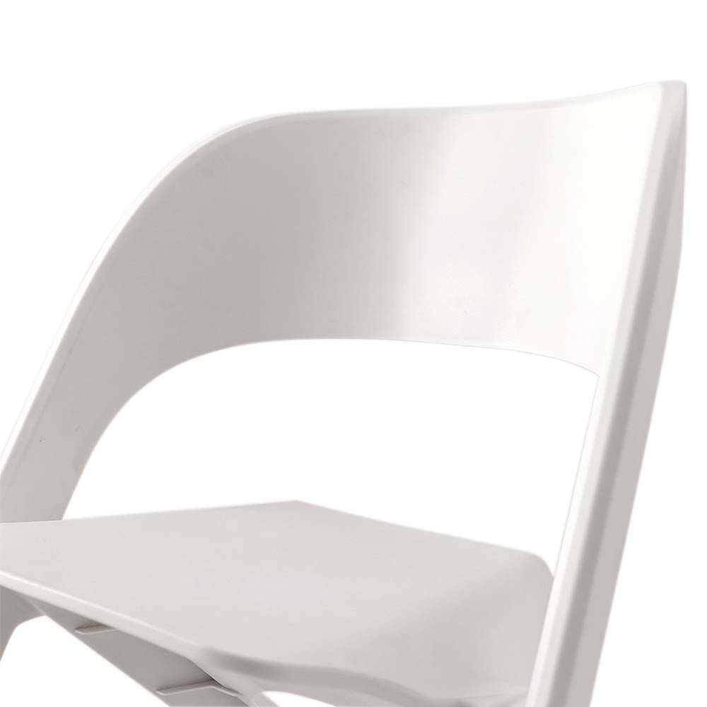 ArtissIn Set of 4 Stackable Dining Chairs White