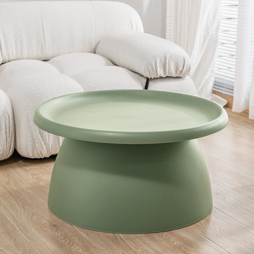 Round 71CM Coffee Table Plastic Green