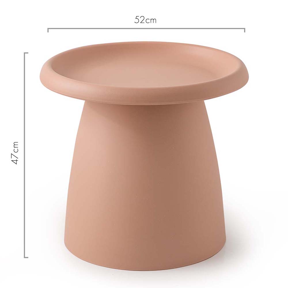 ArtissIn 52CM Round Coffee Table Pink