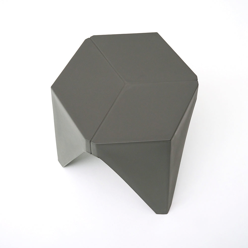 Puzzle Set of 2 Bar Stools Grey Polypropylene