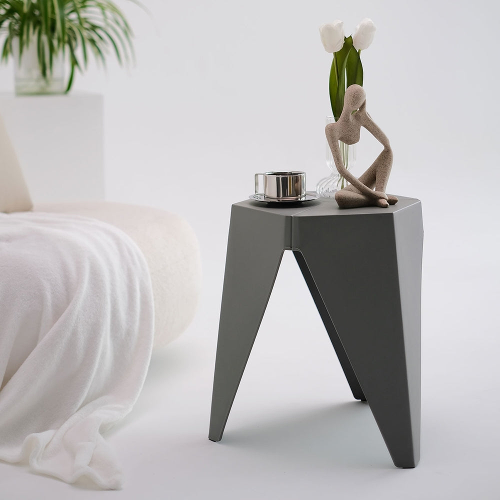 Puzzle 4PC Stackable Bar Stools Grey