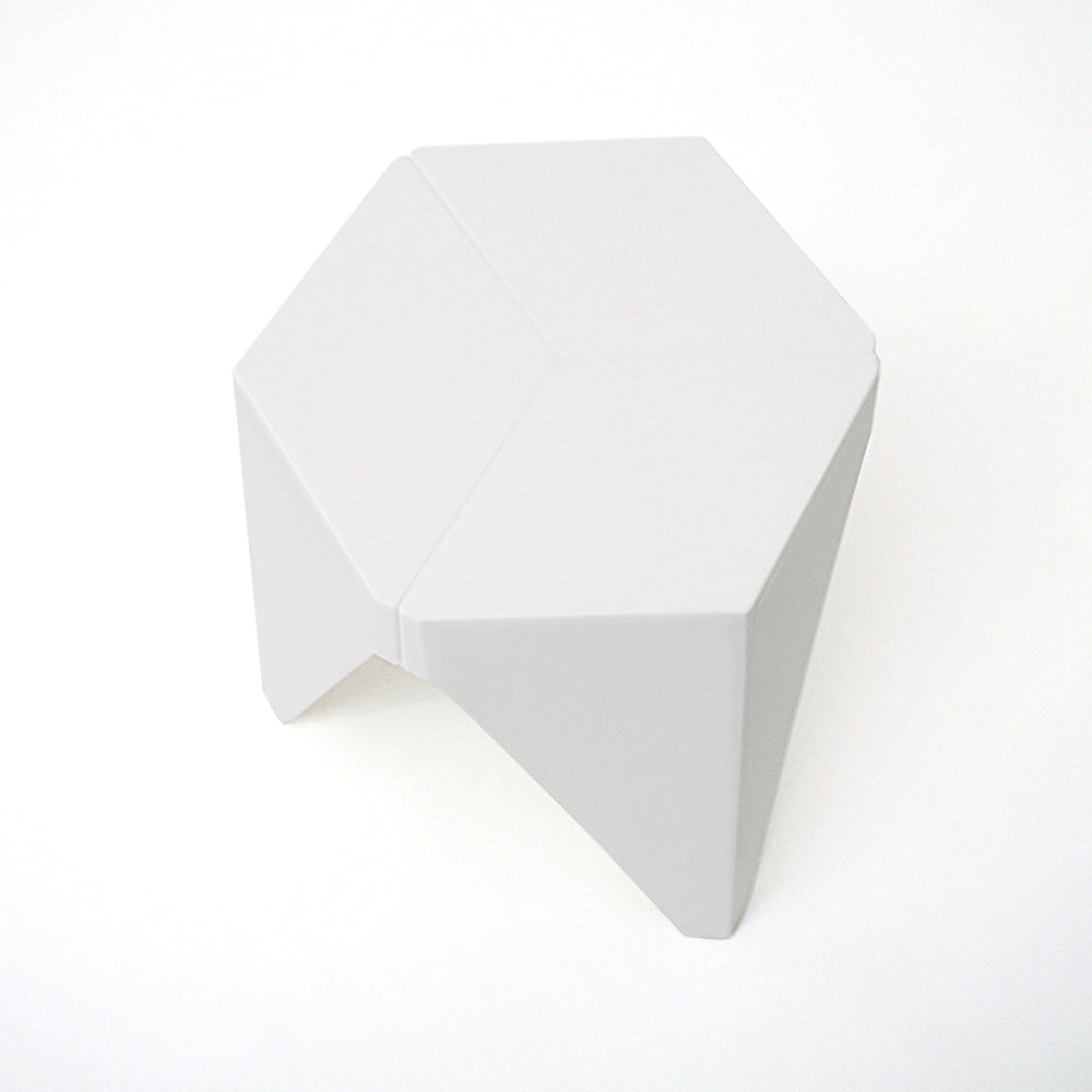 Puzzle 2-Pack Bar Stools Plastic White