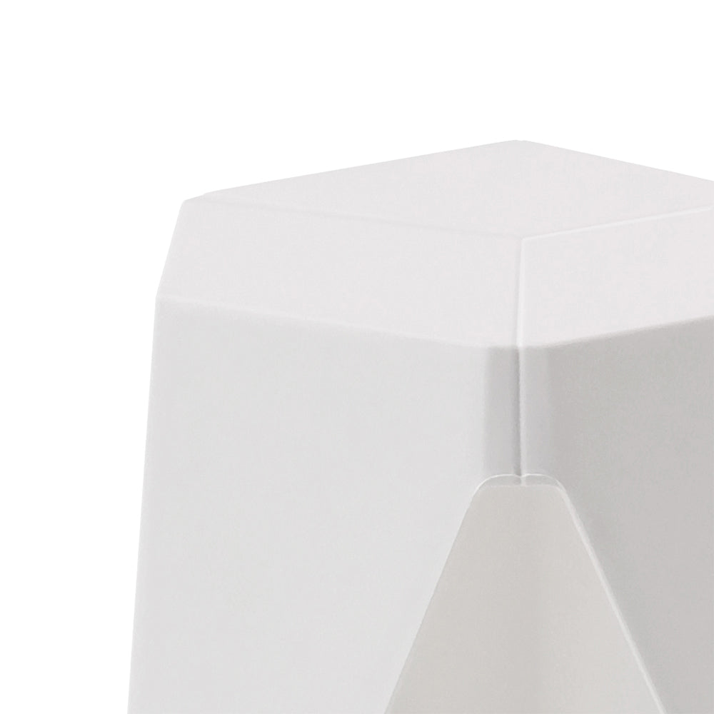 Puzzle 2-Pack Bar Stools Plastic White