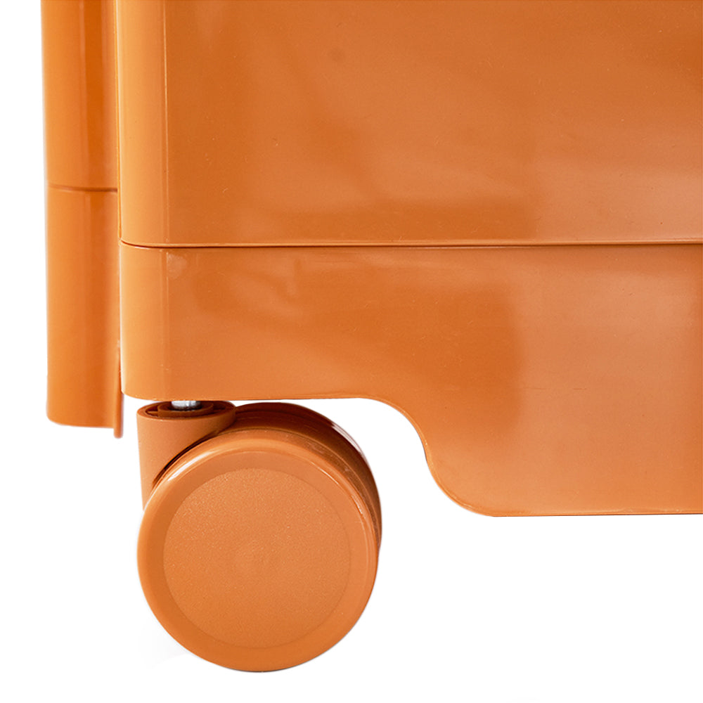 Boby 5-Tier Storage Trolley Bedside Table Orange
