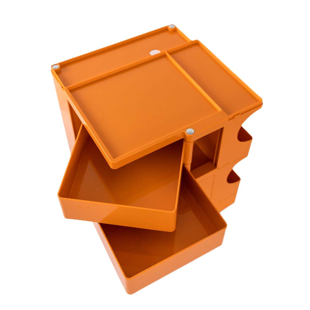 Boby Replica 3-Tier Bedside Table Storage Trolley Orange