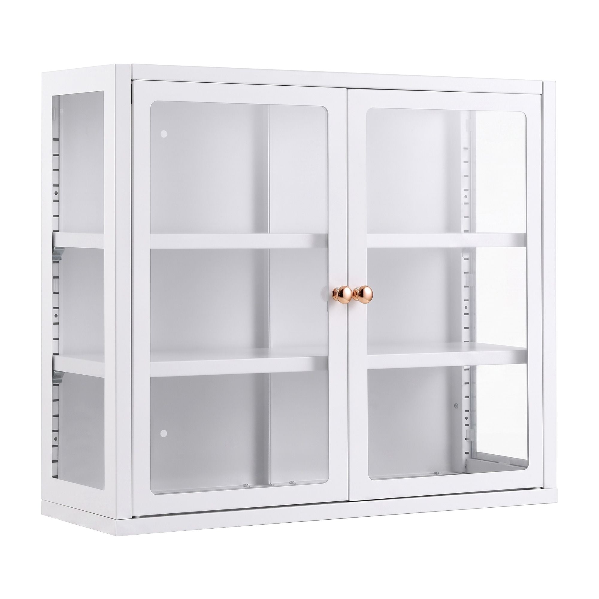 Artiss Buffet Cabinet Sideboard Wall Mounted Clear Display Storage 60cm White