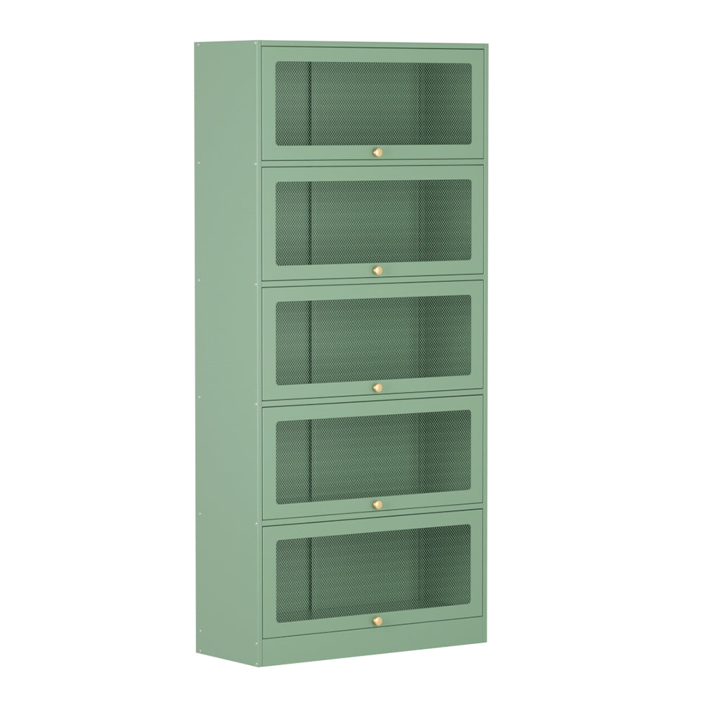 ELIA Green Metal Buffet Sideboard Cabinet