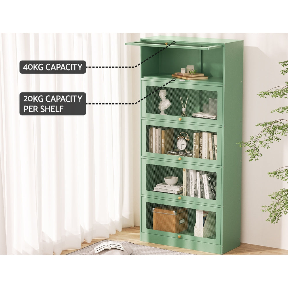 ELIA Green Metal Buffet Sideboard Cabinet