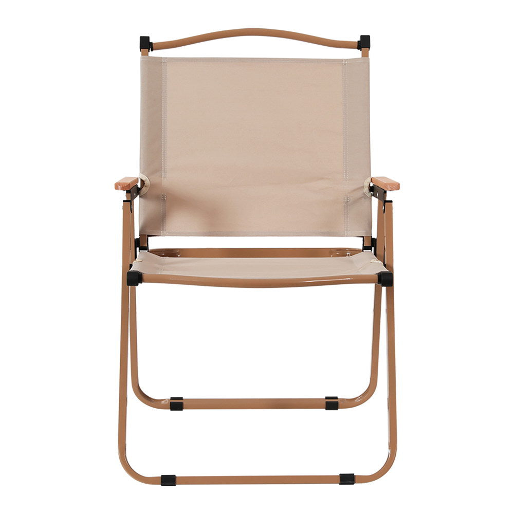Gardeon Portable Folding Beach Chair Outdoor Camping Steel Frame