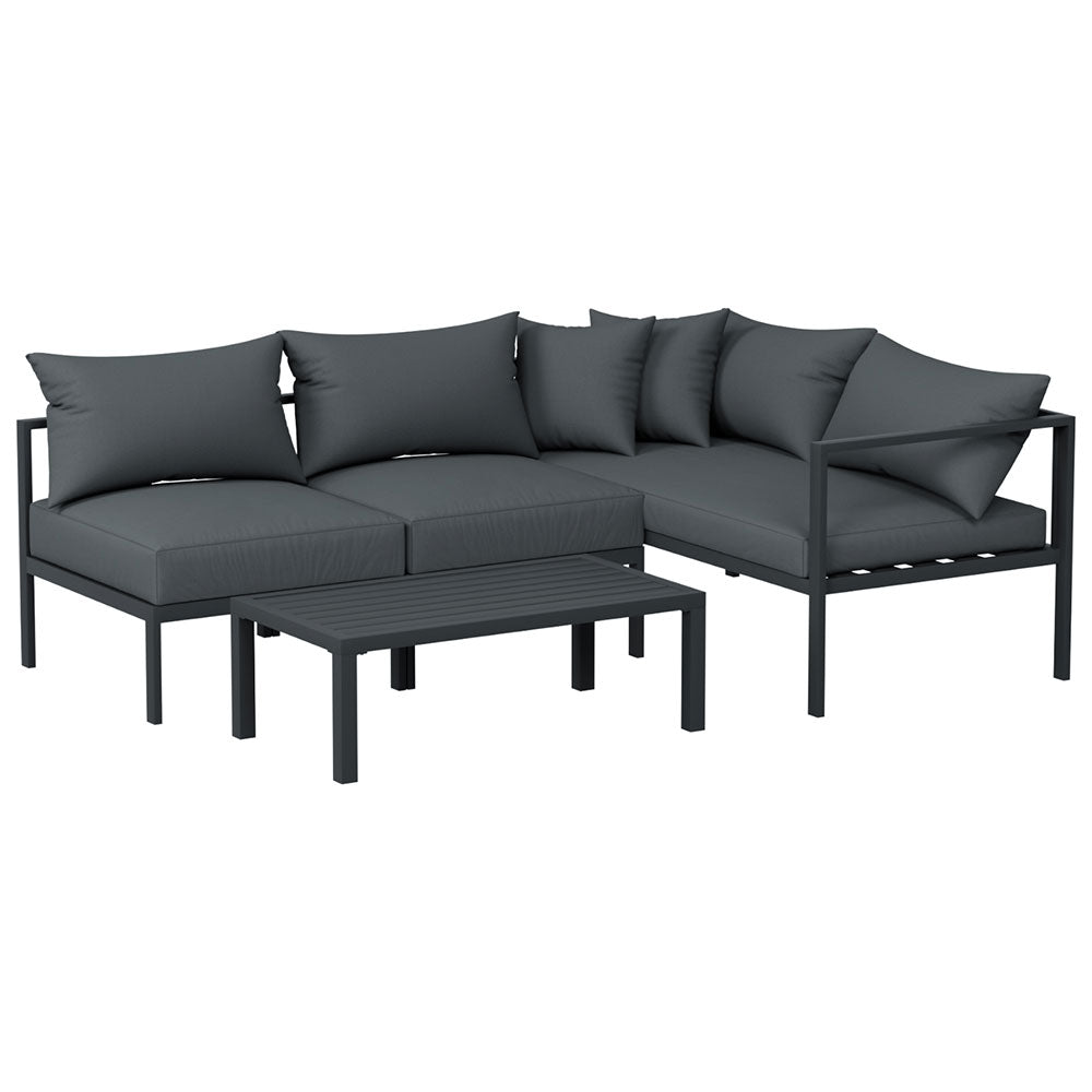 Powder-Coated Aluminium 4PC Outdoor Sofa Set, Gardeon