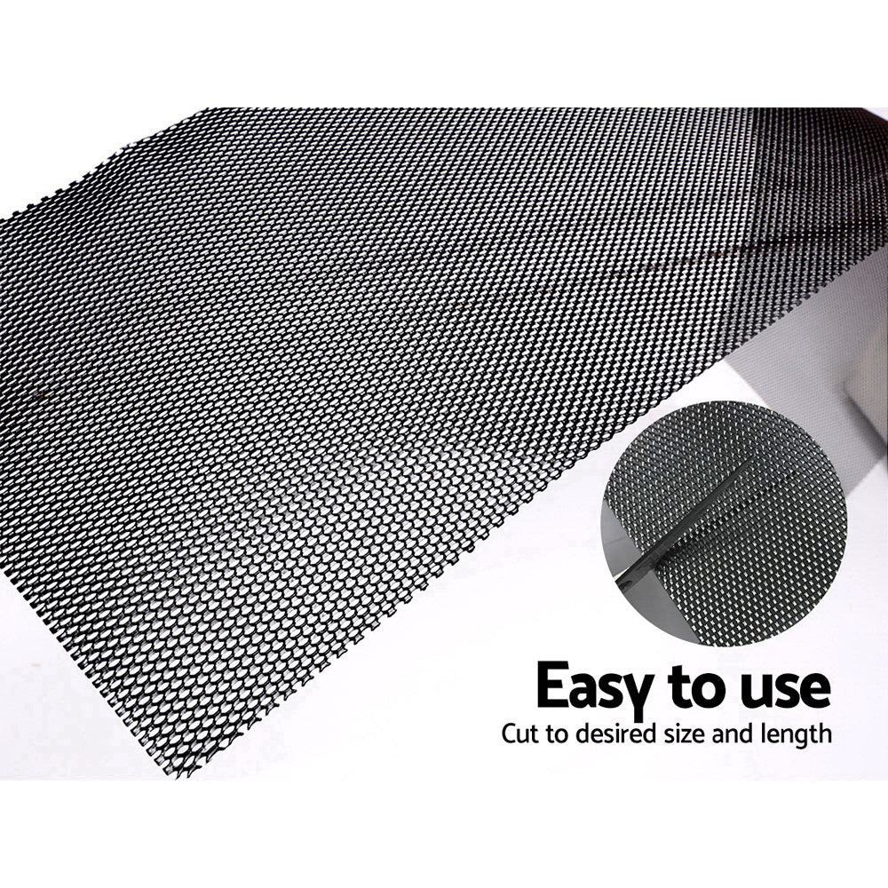 Gardeon 60M Aluminium Mesh Gutter Guard Black