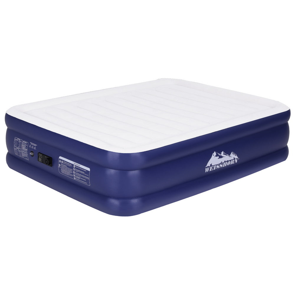 Flocked Queen Air Mattress 51cm with AC Pump Weisshorn