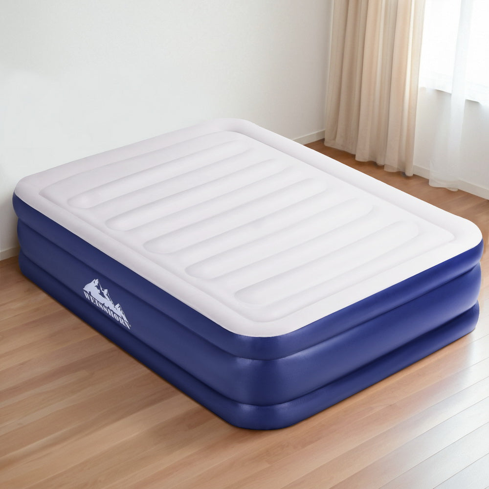 Flocked Queen Air Mattress 51cm with AC Pump Weisshorn