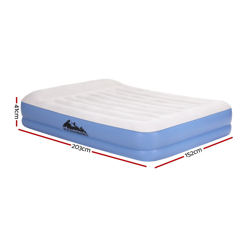 Weisshorn Queen Air Mattress Inflatable Bed 41cm Flocked Surface