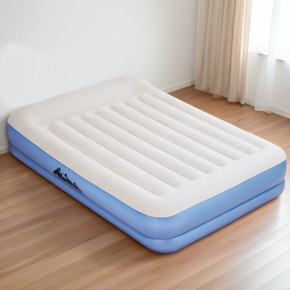 Weisshorn Queen Air Mattress Inflatable Bed 41cm Flocked Surface