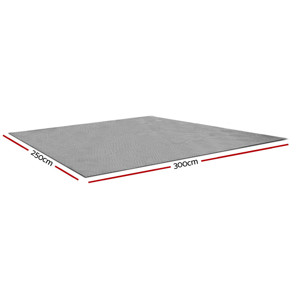 Weisshorn 3x2.5m Caravan Camping Annex Matting 2pcs Grey