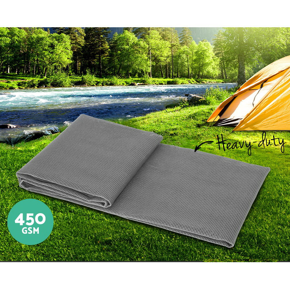 Weisshorn 7m x 2.5m Caravan Camping Annex Matting Grey