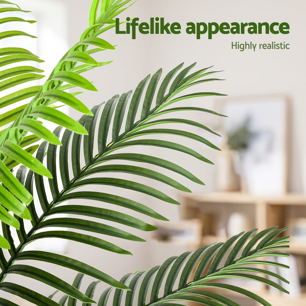 Artiss 180cm Artificial Palm Tree Faux Trees Indoor Decor Artificial Plants Lifelike Plant 1.8M
