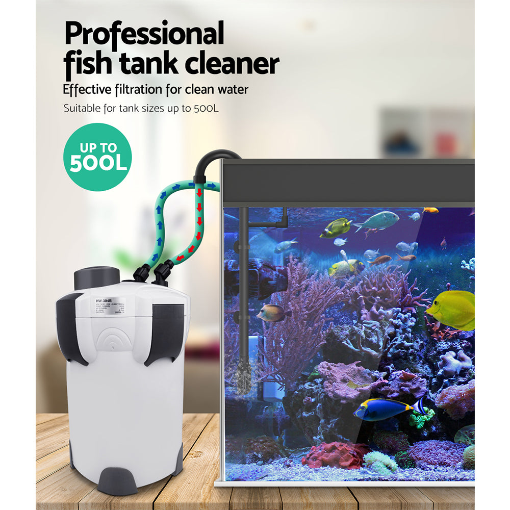 Giantz 2400L/H External Canister Aquarium Filter UV Steriliser