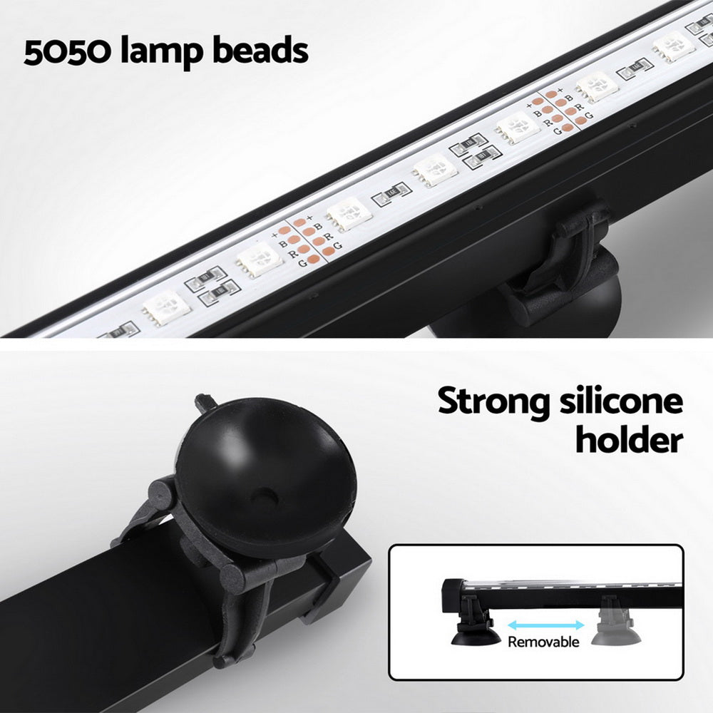 i.Pet 67CM Submersible LED Aquarium Bubble Light 16-Colour Remote
