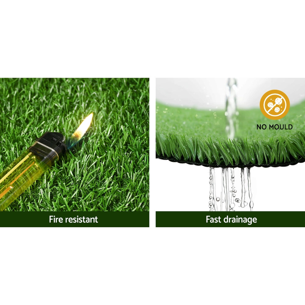 Prime Turf 2x5m Synthetic Grass 10mm Olive Green