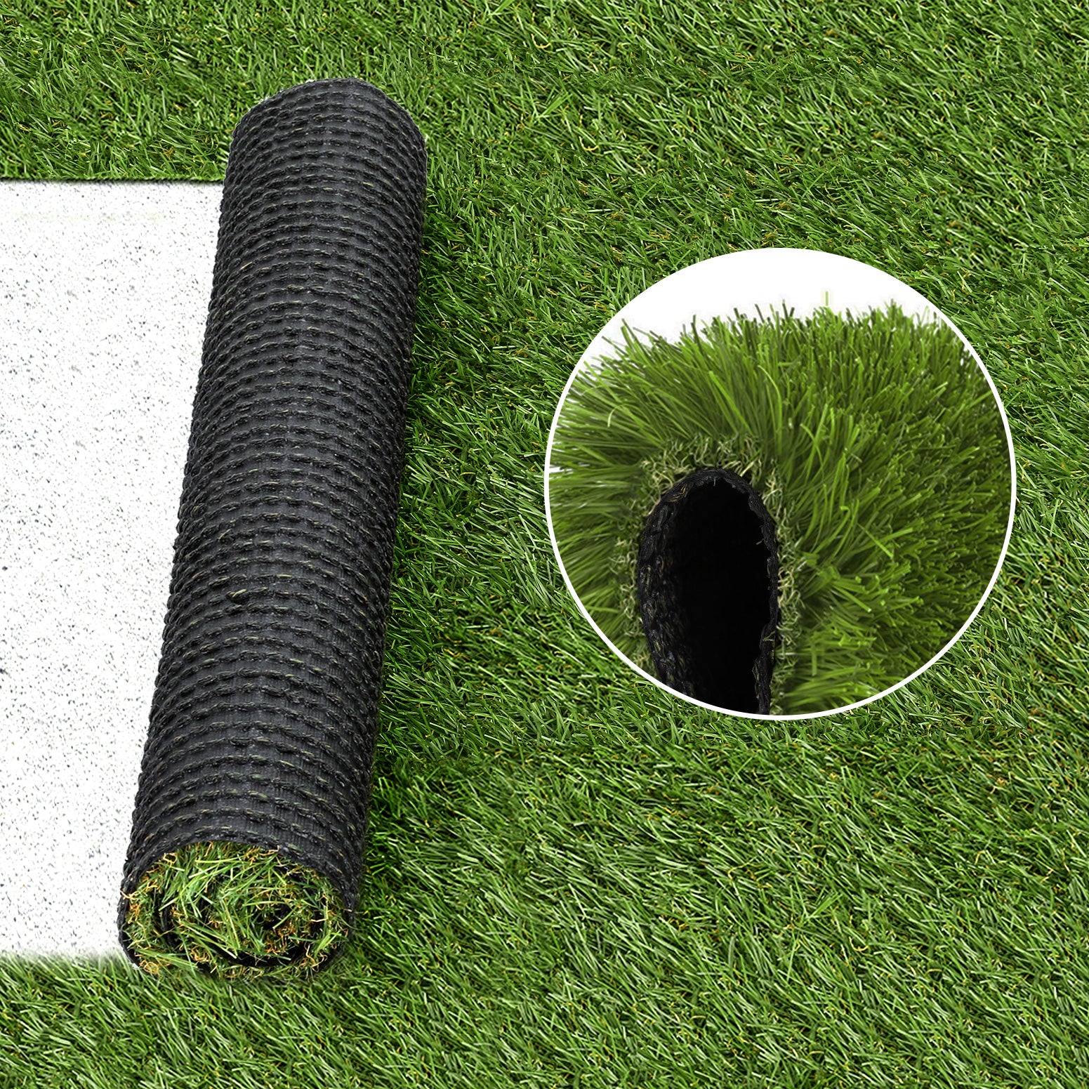 Prime Turf 2x5m Artificial Grass 30mm 4-Tone Synthetic Lawn