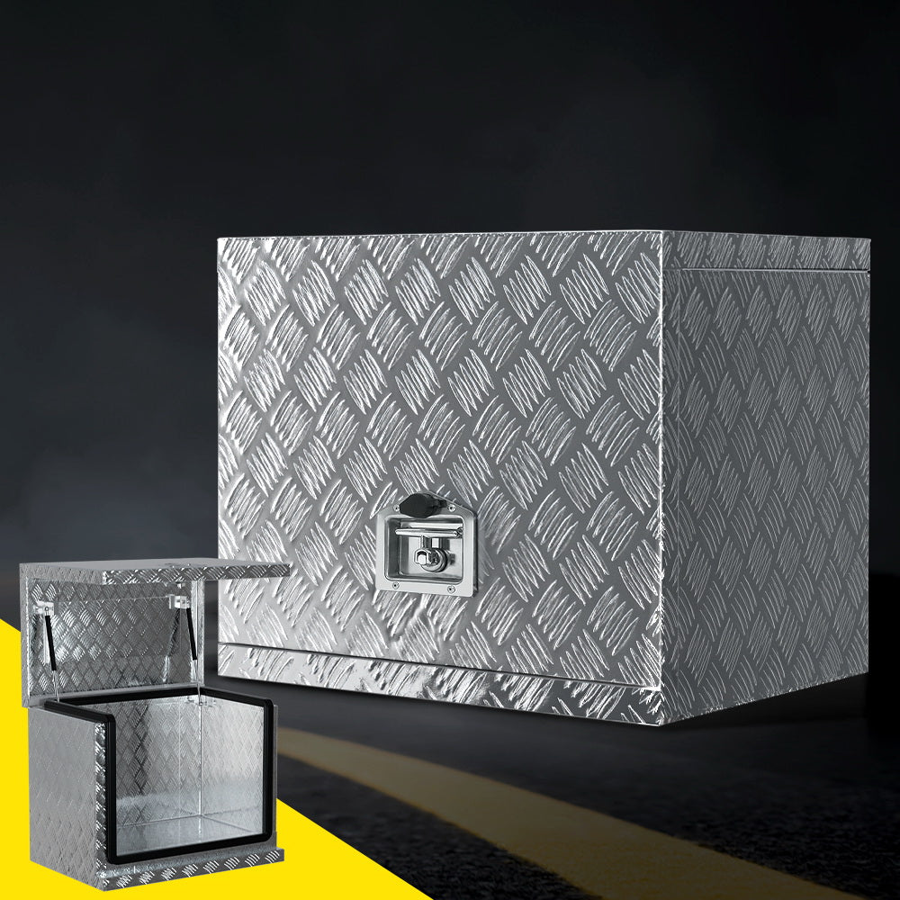 Giantz Aluminium Ute Tool Box Heavy Duty Under Tray Silver