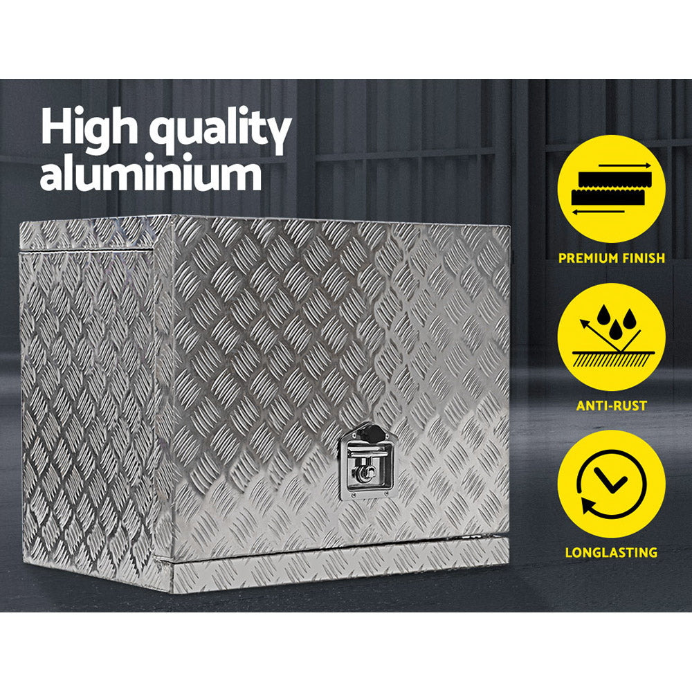 Giantz Aluminium Ute Tool Box Heavy Duty Silver