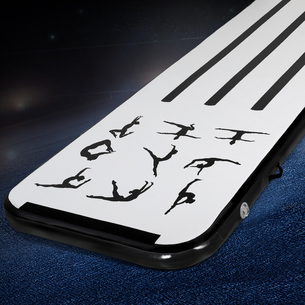 Everfit 3M Gymnastics Air Track Mat Black
