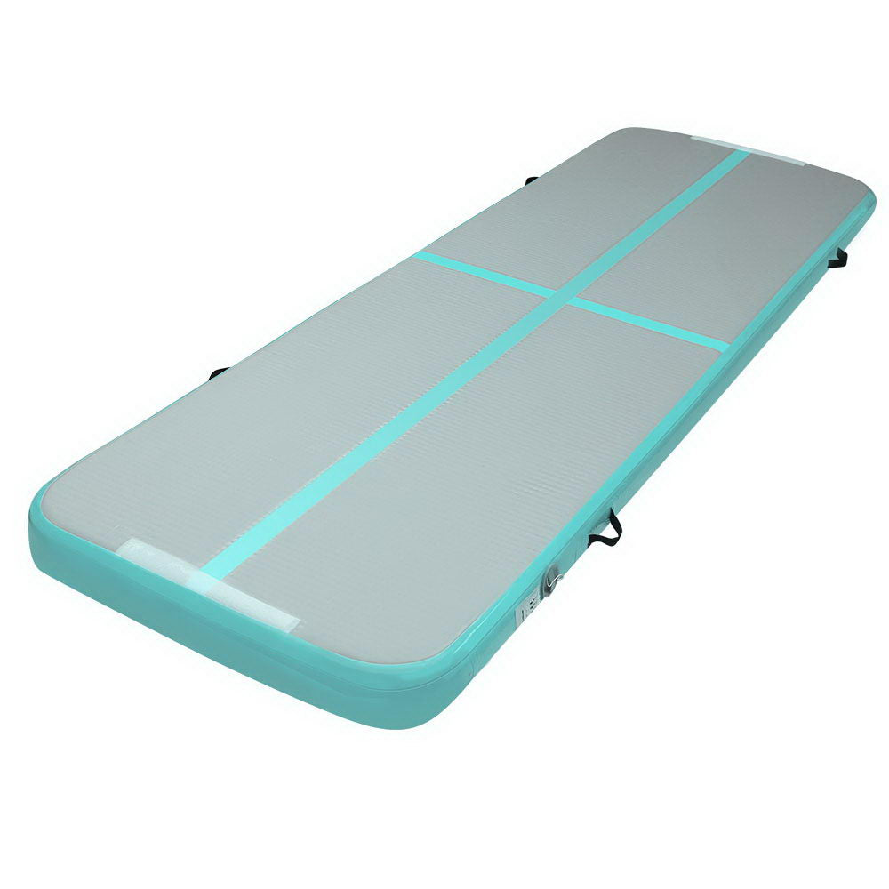 Everfit 3m Gymnastic Air Track Mat Mint Grey