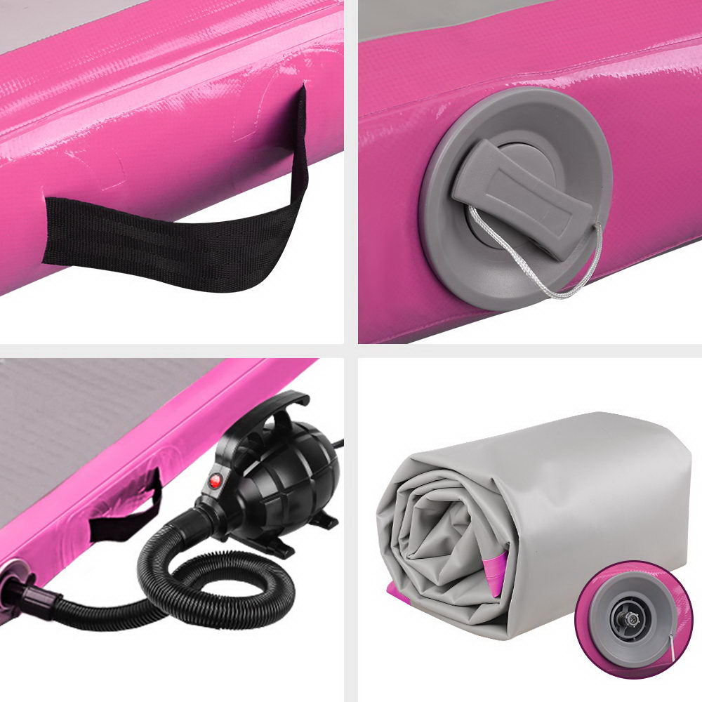 GoFun 3m Air Track Mat Inflatable Gymnastics Pink